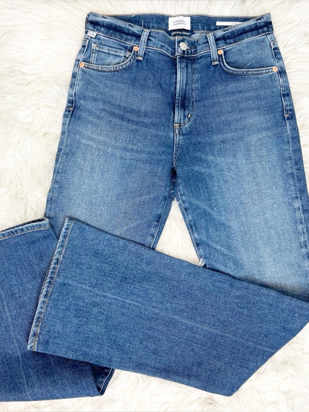 CITIZENS OF HUMANITY LILAH FLARE JEANS ZIP FLY WOMENS SZ 26 - Picture 4 of 11